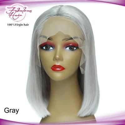 Straight Remy Lace Indian 100% Natural Human Hair Bob Wigs