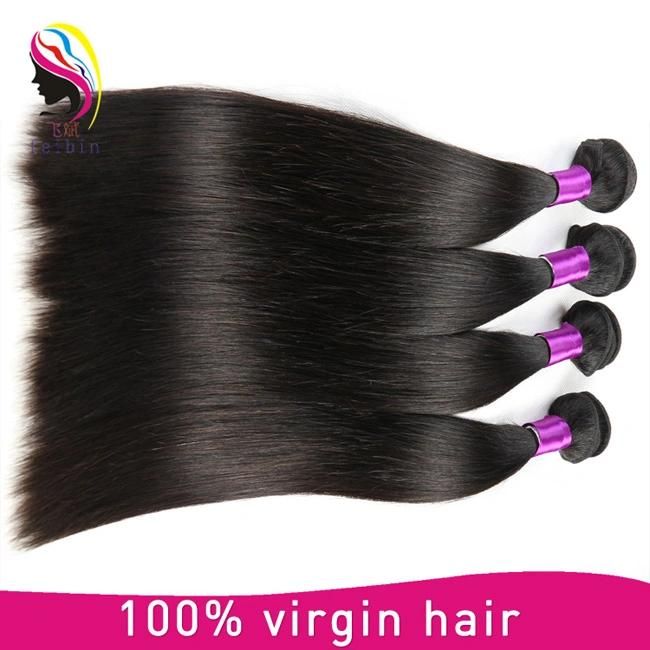 Cuticle Aligned Raw Virgin Hair Remy Straight Peruvian Hair Weft