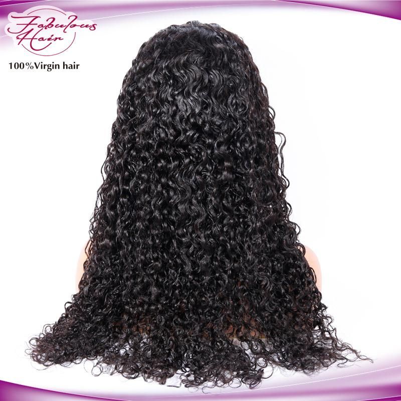 Water Wave Virgin Cuticle Aligned Human Hair Lace Front Wig