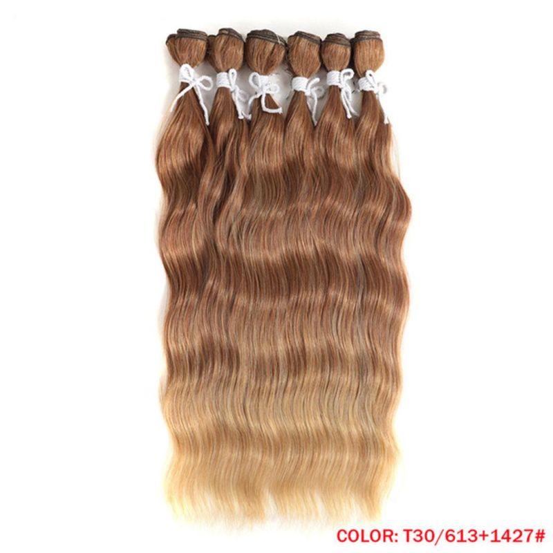 Water Wave Brazilian Human Hair Bundles Hair Extensions Ombre Blond Remy Hair Weave Bundles 20 Inches