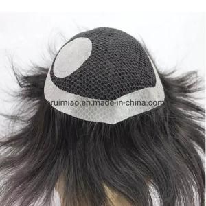 Wholesale Silk Based Hand Made Sewing Man Toupee Malaysian Virgin Human Hair