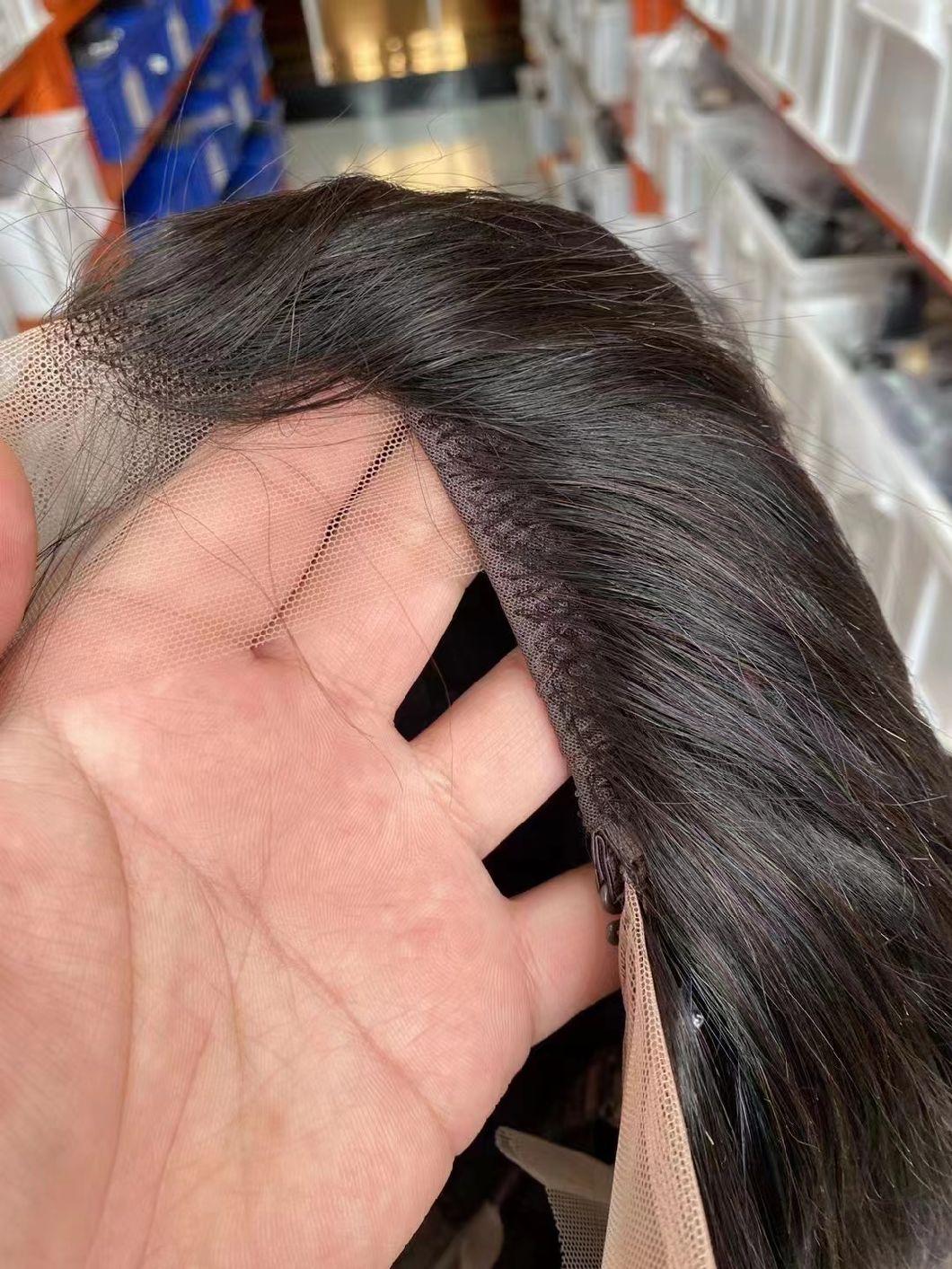 10A Straight HD Lace Front Wigs Human Hair 180% Density 13X4 Brazilian Straight Virgin Lace Frontal Wigs Human Hair Pre Plucked with Baby Hair