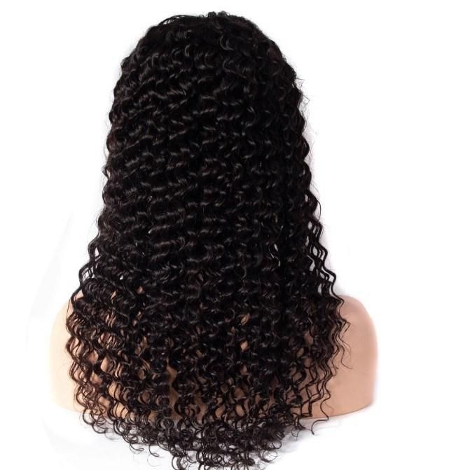 Sample Available Deep Curly Brazilian Hair Wig Deep Wave Human Hair Lace Frontal Wig
