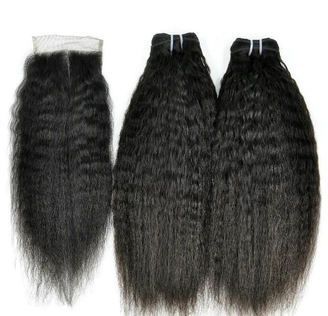 Virgin Human Hair Lace Closure at Wholesale Price (Kinky Straight)