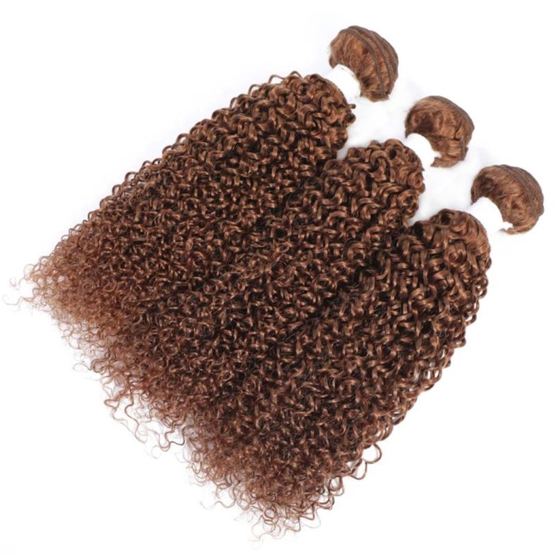 Brazilian Kinky Curly Human Hair Bundles 100% Human Hair Weave Bundles Blonde Brown Remy Hair Bundles