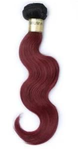 Human Hair Weft Extension Ombre Color 1b 99j Body Wave