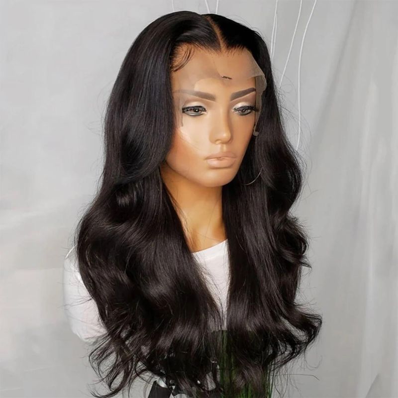Highlight Colored Brazilian Body Wave Wigs 13X4 Lace Front Human Hair Wigs Pre-Plucked Virgin Hair Wigs for Women 30 Inches