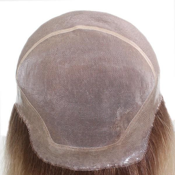 Custom Made Mono Base with Lace Front Ombre Color Human Hair Wig