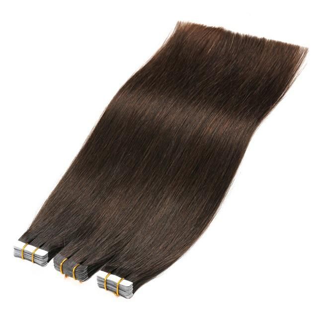 Remy European Human Hair Straight 20PCS Invisable Tape Hair Extensions