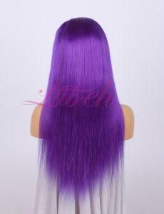 Brazilian Silky Purple Straight Wig