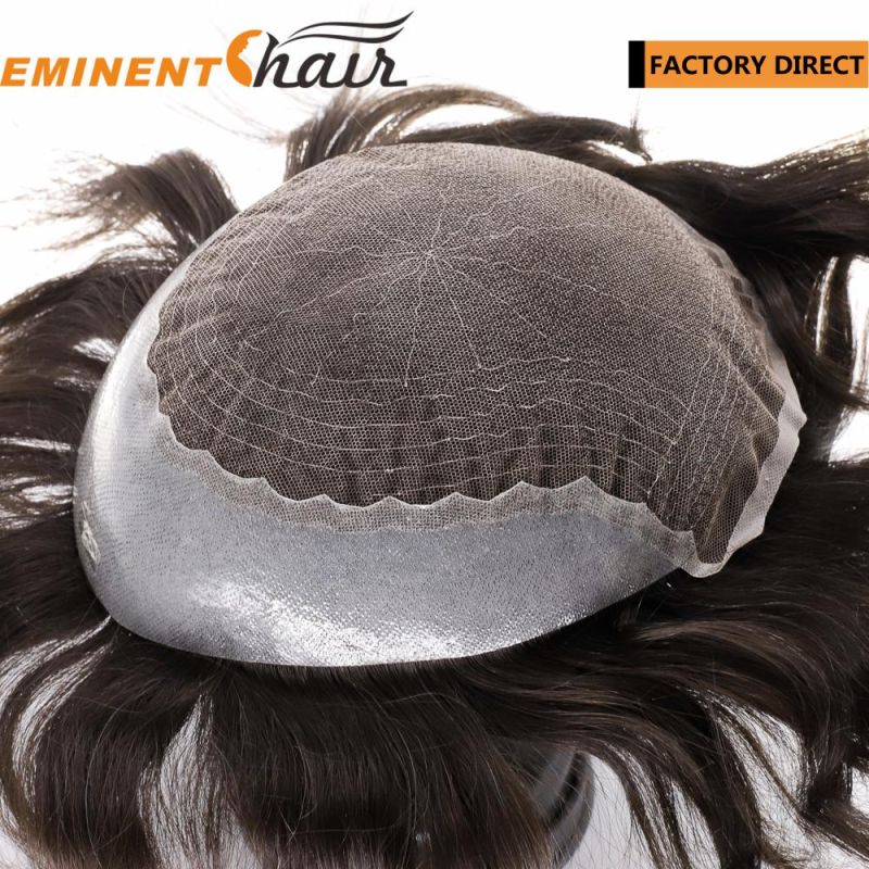 Natural Hairline Lace Front Indian Hair Stock Hairpiece