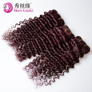High Quality Raw Mongolian Virgin Hair Extensions Deep Wave Natural Red Human Hair Weave