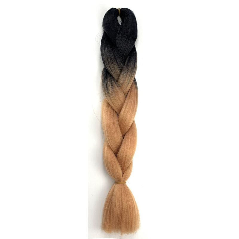 Kbeth Jumbo Braiding Hair Extensions Braiding Hair 24 Inch Ombre Multiple Tone Colored Synthetic Hair for Women in Stock