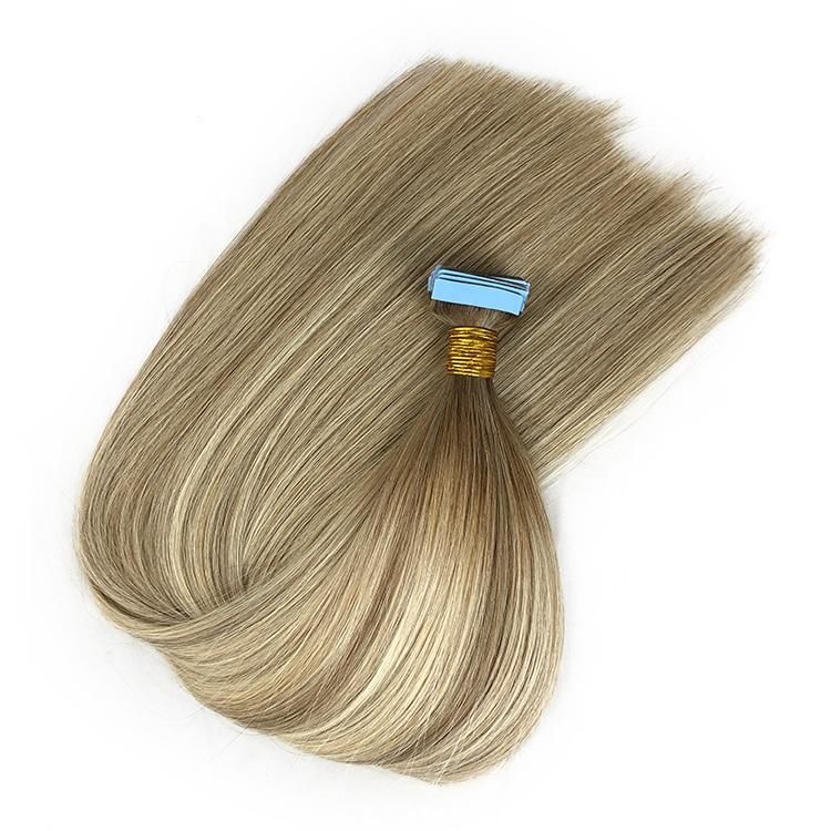 Wholesale Original Blond European Water Wavy Seamless Double Drawn Tape Hair Extensions
