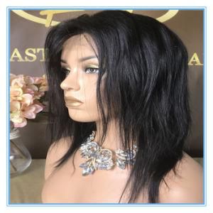 High Quality Natural Color Human Hair Lace Wig with Factory Price Wig-007