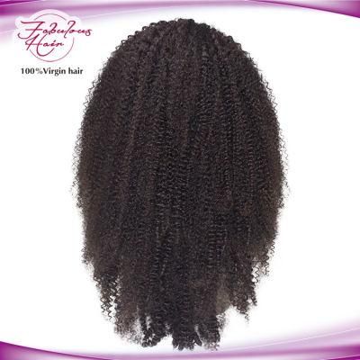 Hot Selling Kinky Curly Virgin Human Hair Full Lace Wig