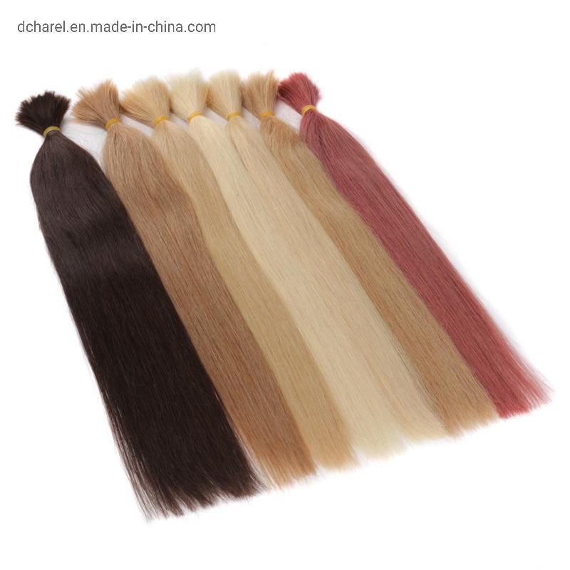 Bhf 100% Human Braiding Hair Bulk Machine Made Remy Straight No Weft Bundles Natural Braiding Hair Extensions