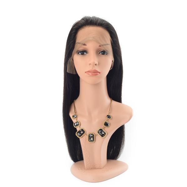 360 Lace and Machine Weft Base Stock Women’ S Natural and Straight Hairpiece