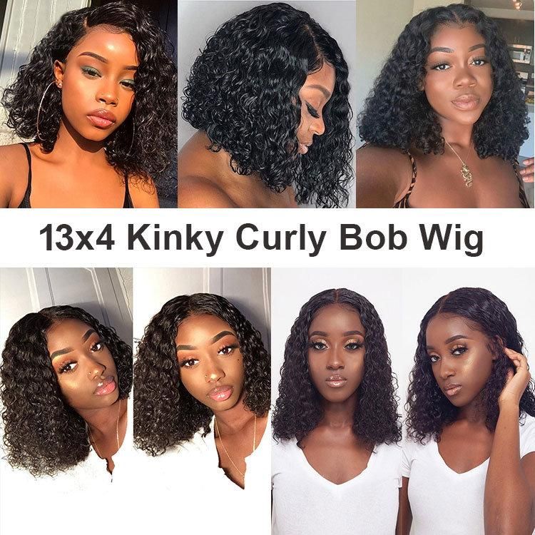 Curly Wig 13X4 Pre Plucked Lace Wigs 150% Density Peruvian Remy Lace Front Human Hair Wigs for Women Wholesale