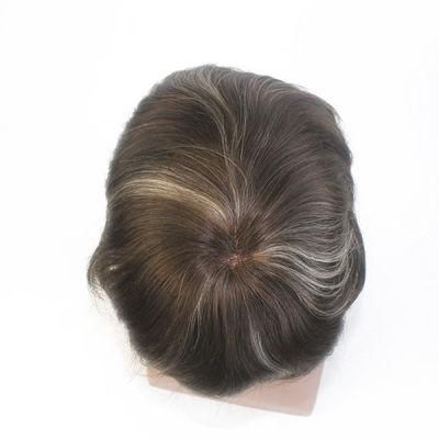 French Lace with Poly Costing Fashion Highlight Color Men&prime;s Hairpiece
