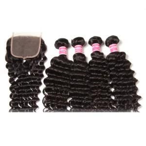 Malaysian Virgin Deep Wave Hair Extensions 100% Human Hair Weave