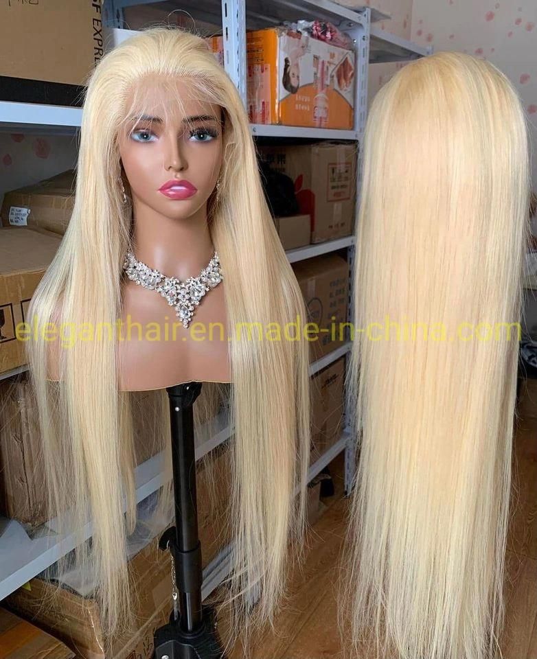 Water Wave Lace Front Wig 613 Blonde Straight Brazilian Human Hair Wig