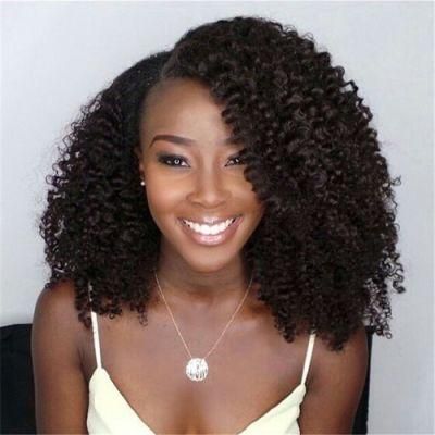 Kbeth Drop Shipping Mink Virgin Cuticle Aligned Malaysian Kinky Curly Human Wigs 100% Human Hair Braided Afro Curly 13X4 Lace Wig Wholesale