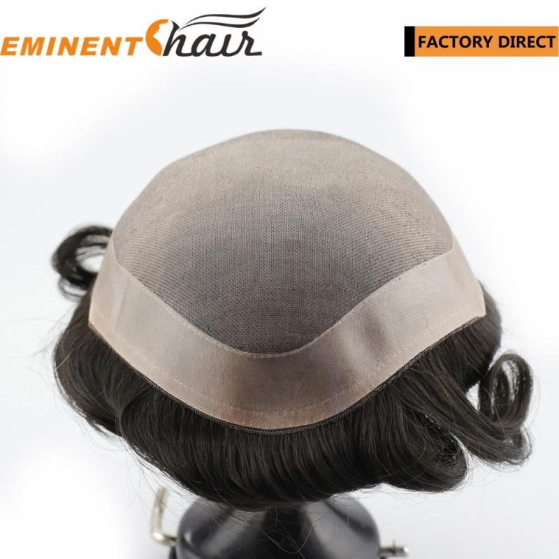 Factory Direct Fine Mono Human Hair Men′ S Hair Piece