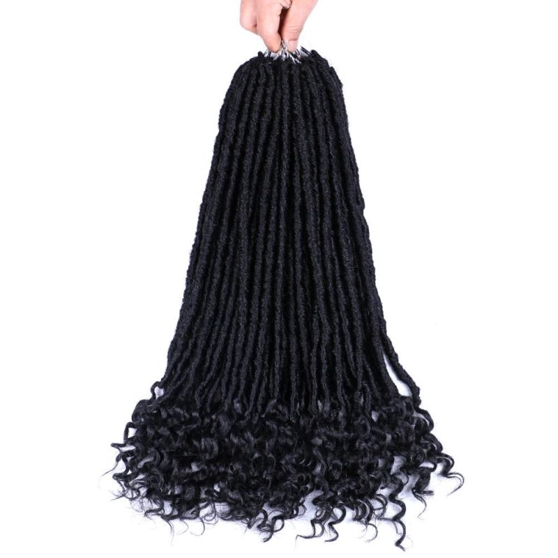 18 Inch 24 Strands Dreadlocks Hair Extensions Goddess Faux Locs Crochet Hair