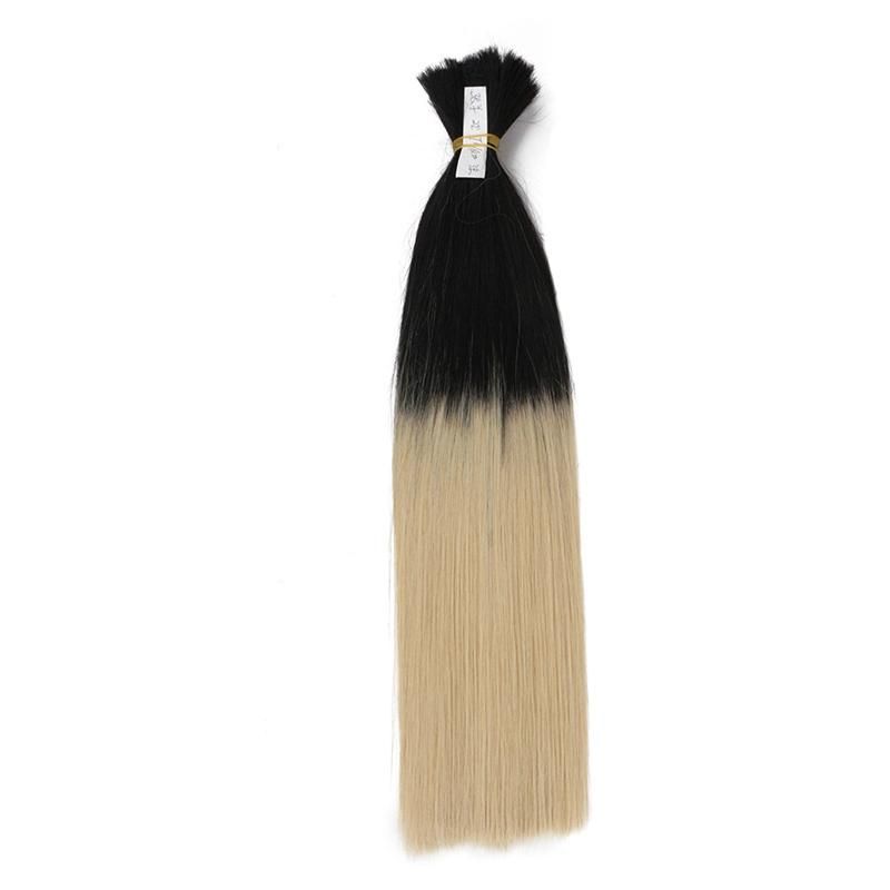 Cuticle Aligned Raw Virgin Straight Ombre 1b 613 Blonde Human Hair Bulks