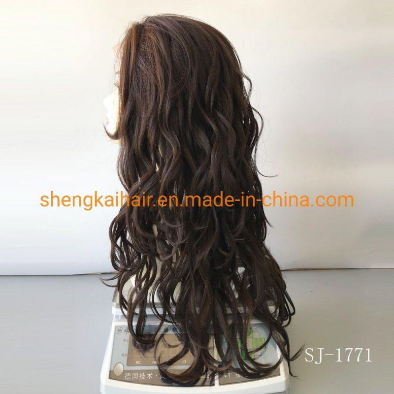 China Wholesale Good Quality Handtied Heat Resistant Synthetic Lace Front Wigs 592