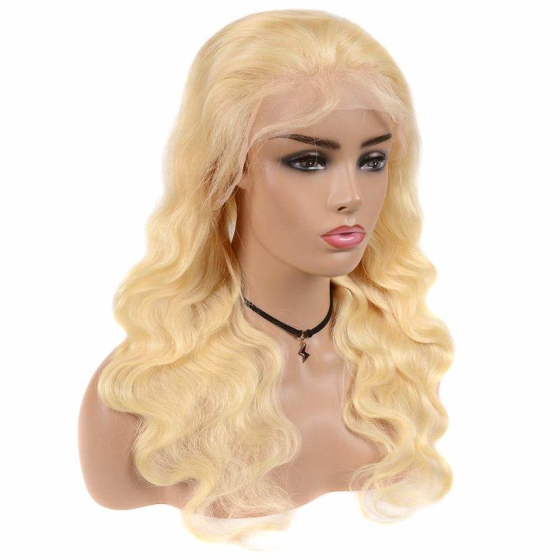 613 Lace Front Wigs Human Hair Blonde Wig Body Wave Pre-Plucked Hairline with Baby Hair 150% Density 22 Inches