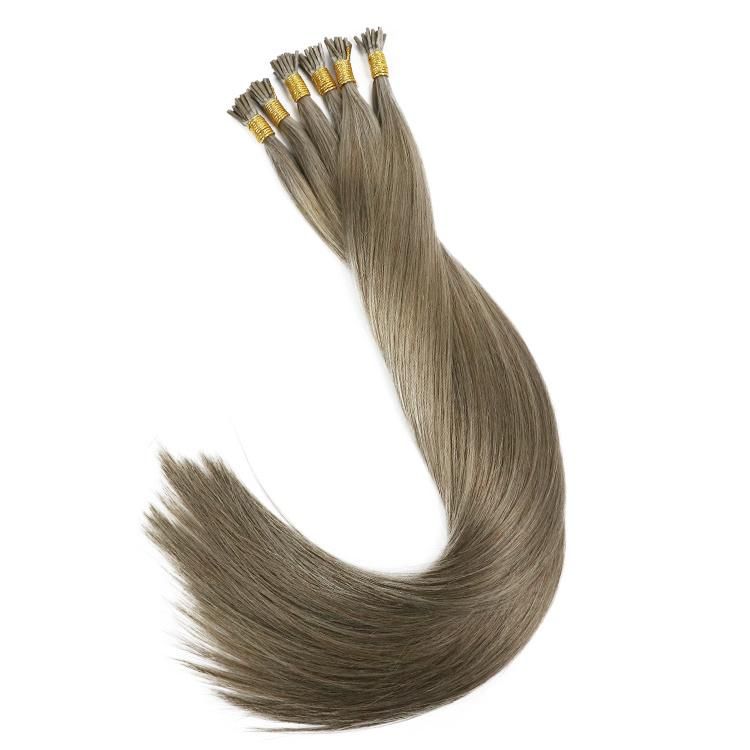Wholesale European Double Drawn Cuticle Remy Straight I Tip Human Hair Extensions