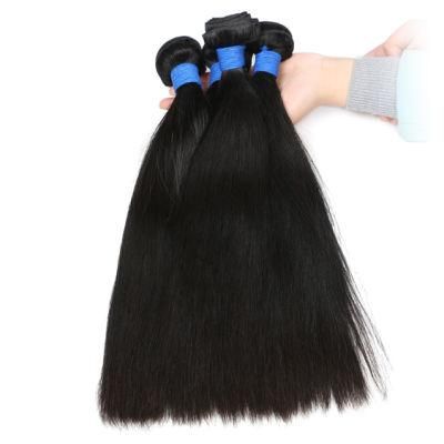 100% Unprocessed Virgin Human Hair Factory Price 3+1 3 Bundles Straight Weave with Lace Closure