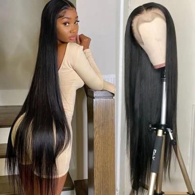 Long Straight Human Hair 13X4 Lace Front Wigs