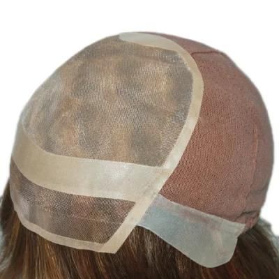 Gn5460 Full Hand Made Mono Top Wig Both Sides Non Slip PU
