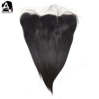 Angelbella Raw Mink Brazilian Top Lace Frontal Natural Black Color 13X4 Virgin Hair Frontals