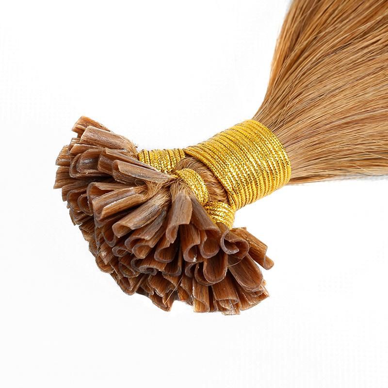 Grade 6A Double Drawn 100% Human Remy Blond Keratin Tipped Human Hair Extension, U Tip Hair/I Tip Hair/Flat Tip Hair