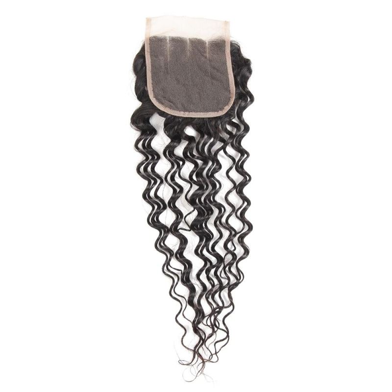 Kbeth Kbl Brazilian Hair 4X4 Three Part Lace Toupee Virgin Brazilian Kinky Curly Hair 3 Bundles with Women Toupee Remy Kinky Curly Toupee