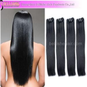 No Shedding Natural Hair Black Hair Weft Virgin Remy Indian Hair