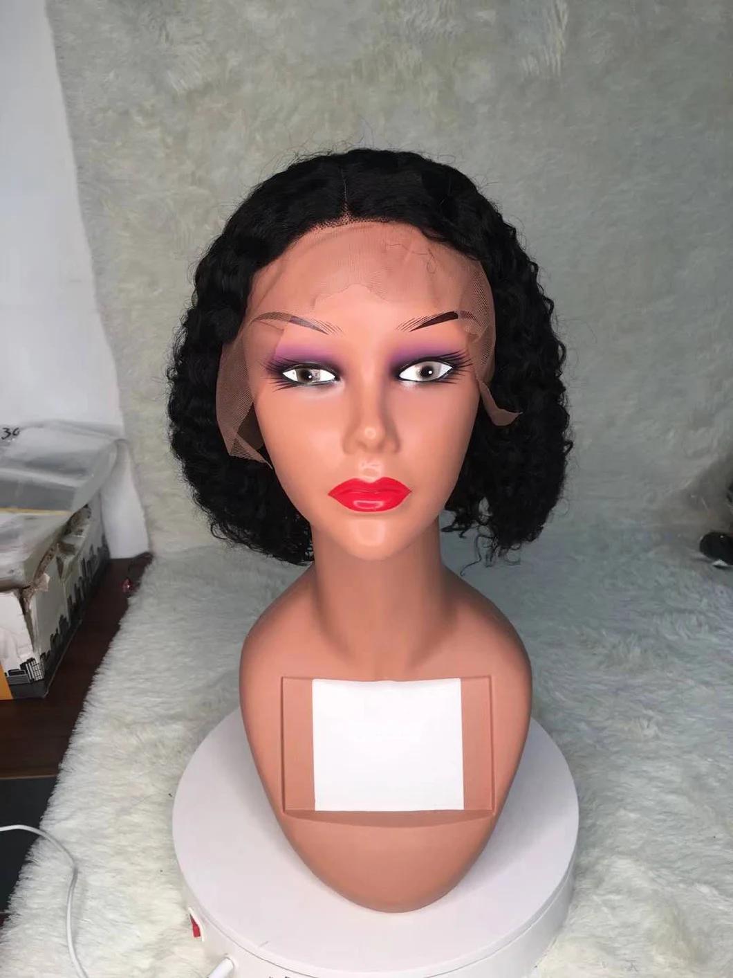 Brazilian Hair Kinky Curly Lace Frontal Wigs