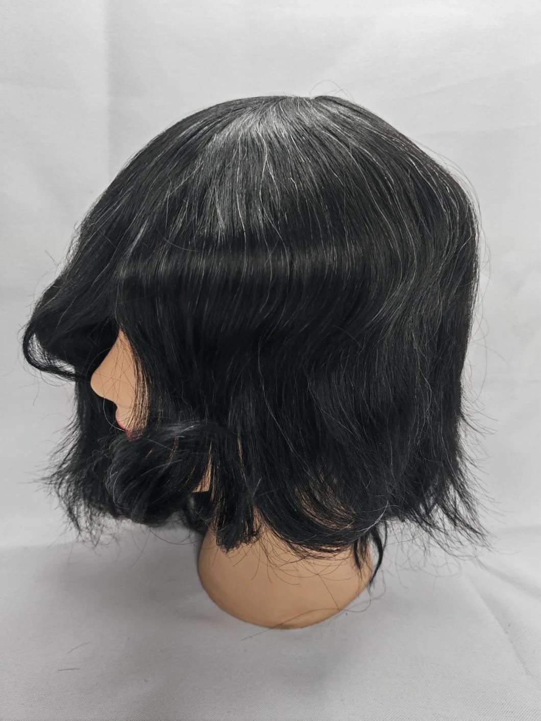 2022 Comfortable Injected Poly Grow-Looking Most Natural Custom Made Human Hairpiece