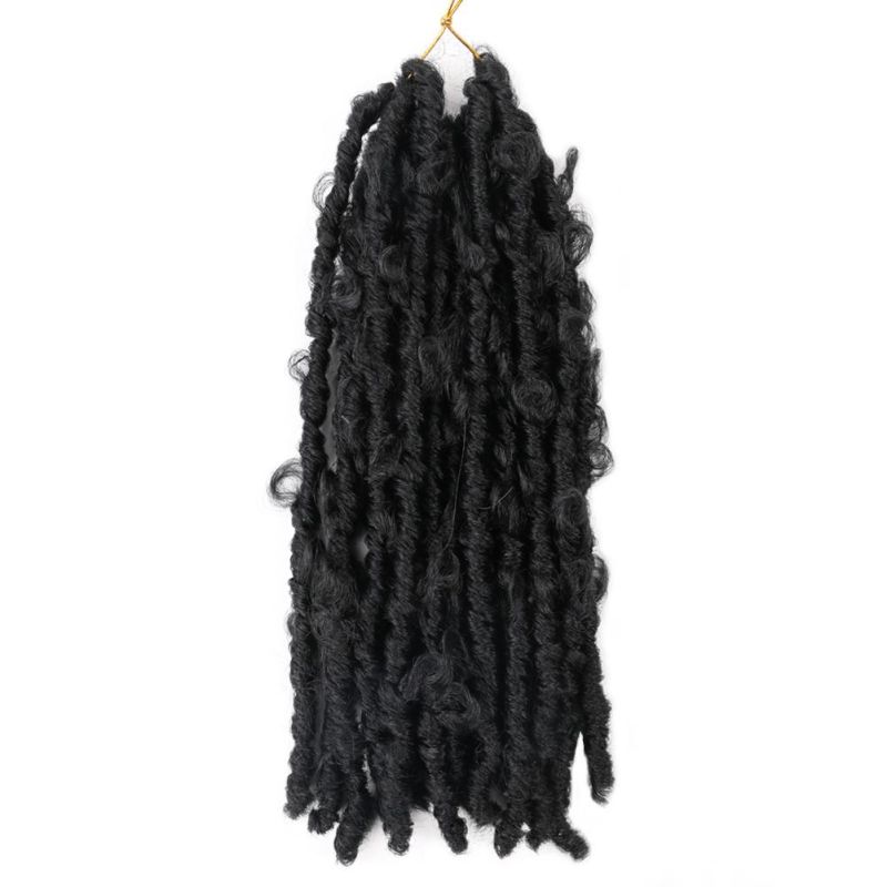14" 20strands/Pack Butterfly Locs Crochet Braiding Goddess Braids Hair Extension