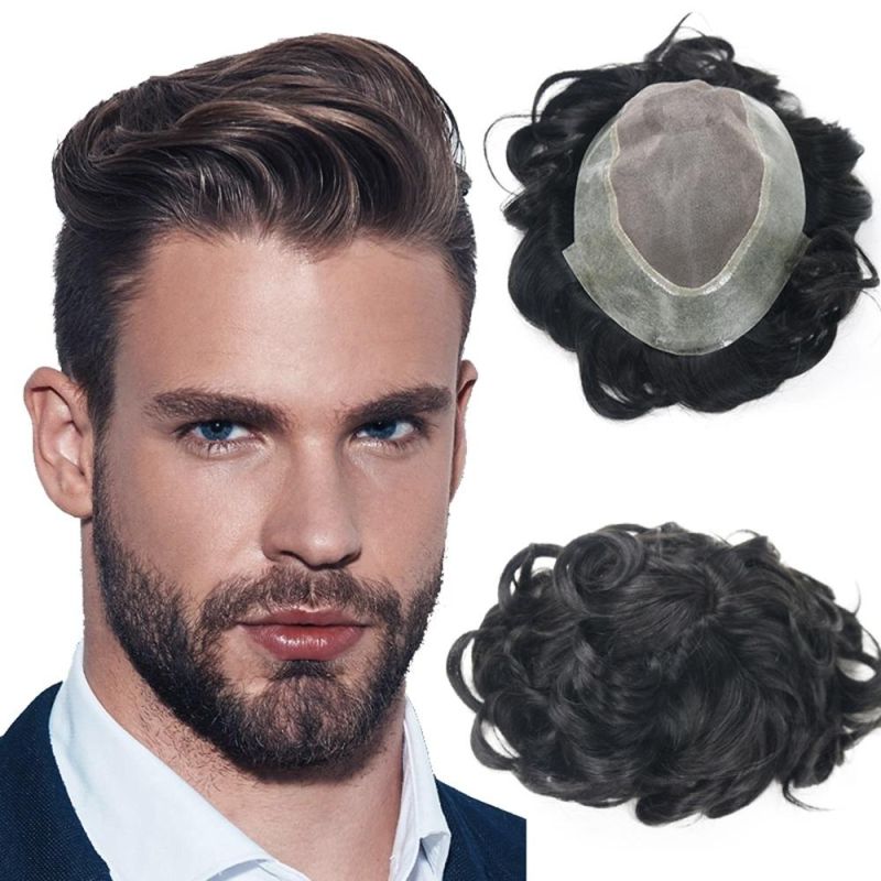 Kbeth Human Hair Wigs Most Nnatural Wholesale 100% Human Handmade Hair Full Swiss Lace Men Toupee Super Tthin Skin Invisible Toupee for Men in Stock