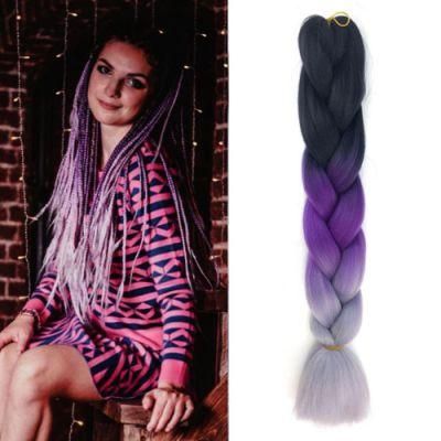 Kbeth Wholesale Hair Extension High Quality Raw Material Ombre Jumbo Braid Synthetic Hair for Braiding Wholesale