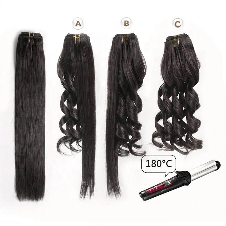 Kbeth European Ponytail Hair Extensions 100g Cuticle Aligned Ponytails 180º C High Tempertural Resistance 100% Vigin Human Hair Ponytails Extension