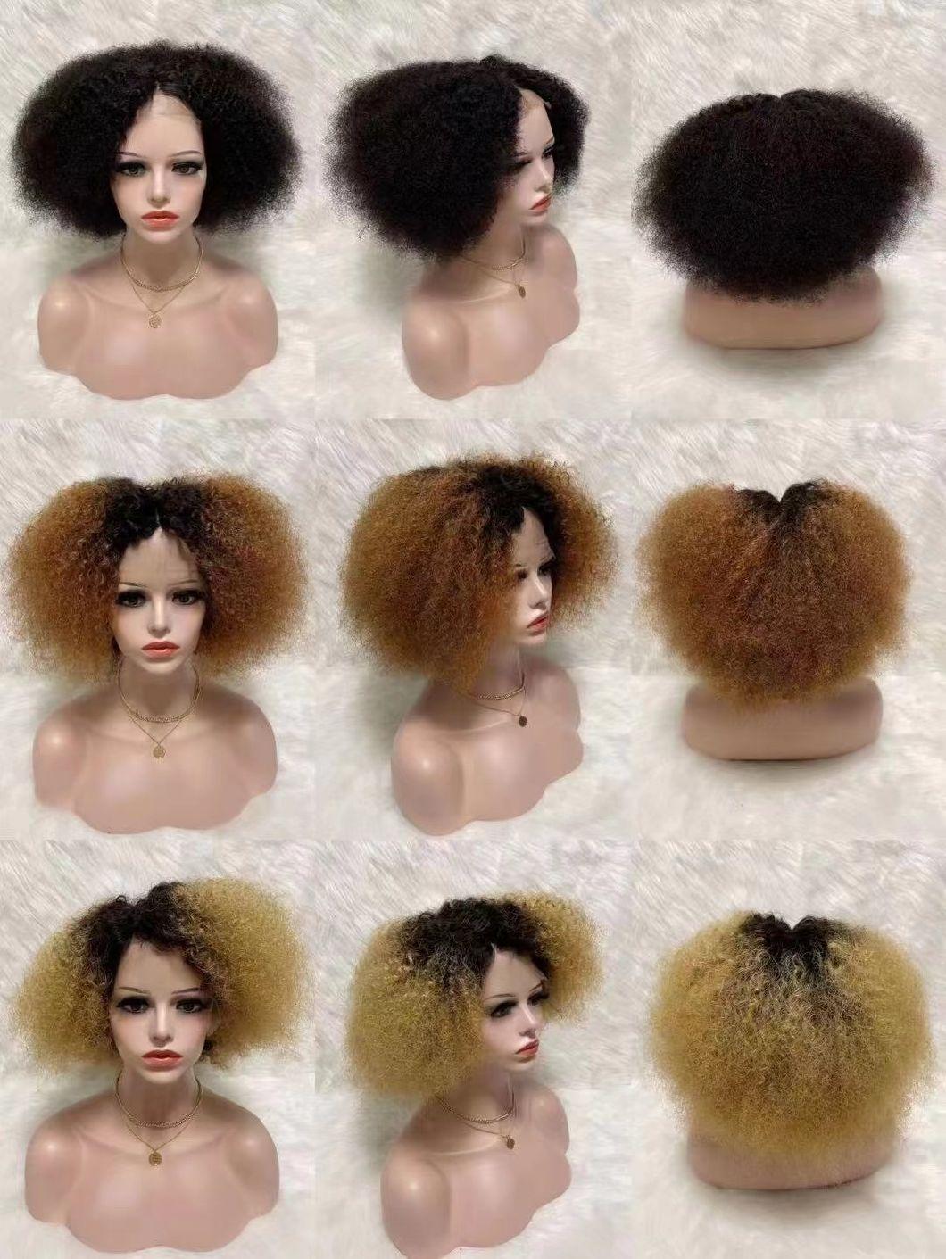 Raw Hair Wholesale Human Hair Kinky Afro Human Hair Wig Red Wigs Human Hair Lace Front Wig for Women