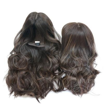 China Wig Factory Wholeselling High Quality Brazilian Hair European Hair Silk Top Kosher Jewish Wigs for Beauty or Medical Use