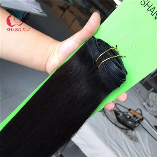 Factory Wholesale Hotselling in Fashion 100% Human Virgin PU Hair Extension