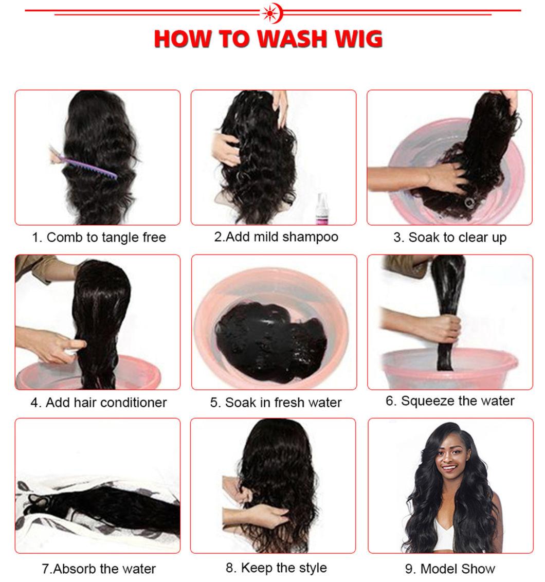 Human Remy Virgin Hair Dark Brown Natural Body Wave Wig Straight Hair Wigs for Women Lace Front Wig with Closure 26 Inch